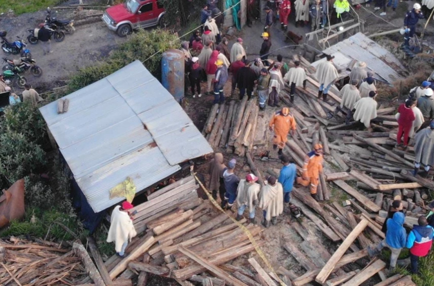  Fueron rescatados con vida los nueve mineros atrapados en un socavón en Lenguazaque, Cundinamarca